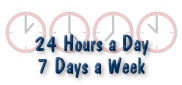 Contact Us 24 Hours a Day