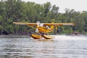 American Champion Scout on Wipline 2100 Floats