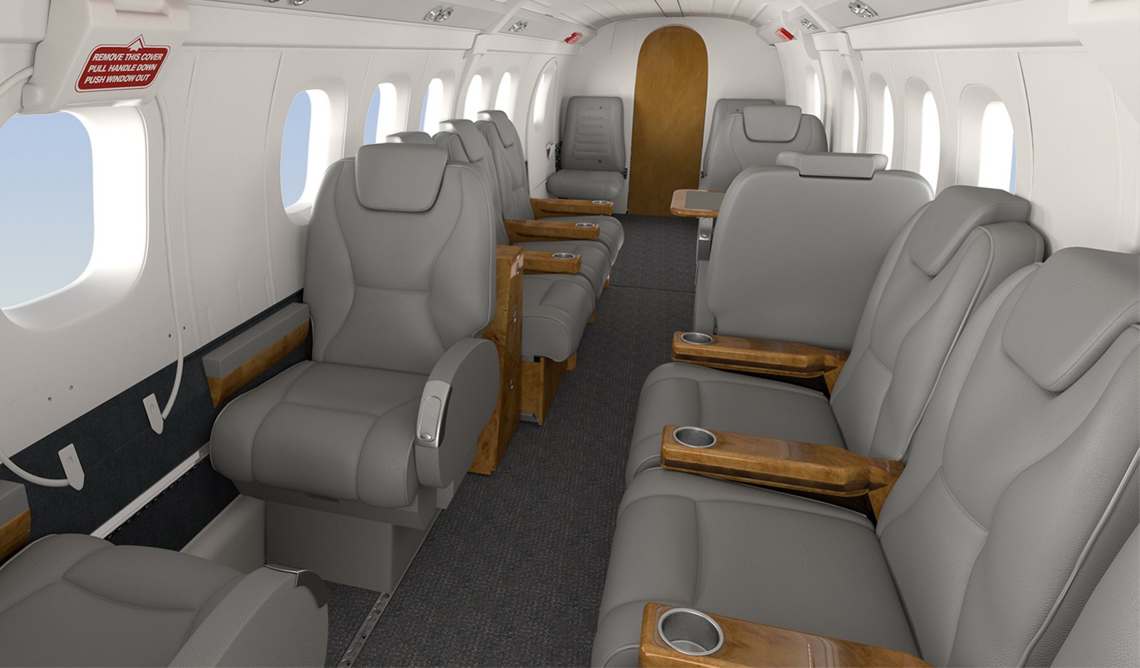 Twin Otter Exec Interior – Gray-Tones-1 : Wipaire, Inc.