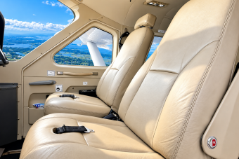 Luxurious Cockpit Overlooking Lakes and Clouds