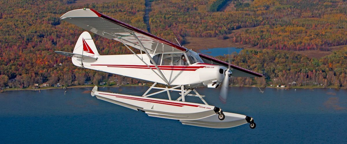 Javron PA-18 on Wipline 2100 Amphibious Floats- Built and Owned by Bill Rusk